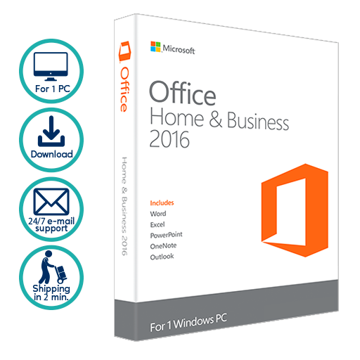 Microsoft Office Home And Business 2016 1-User