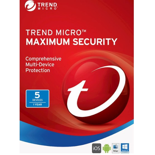 Trend Micro Maximum Security (2021) - 1-Year / 5-Device