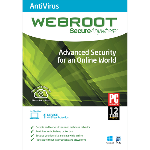 Webroot SecureAnywhere Internet Security Complete - 1-Year / 1-Device