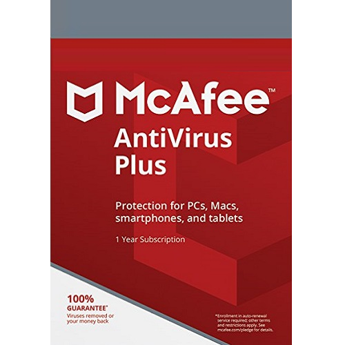 McAfee AntiVirus Plus - 1-Year / 5-Device