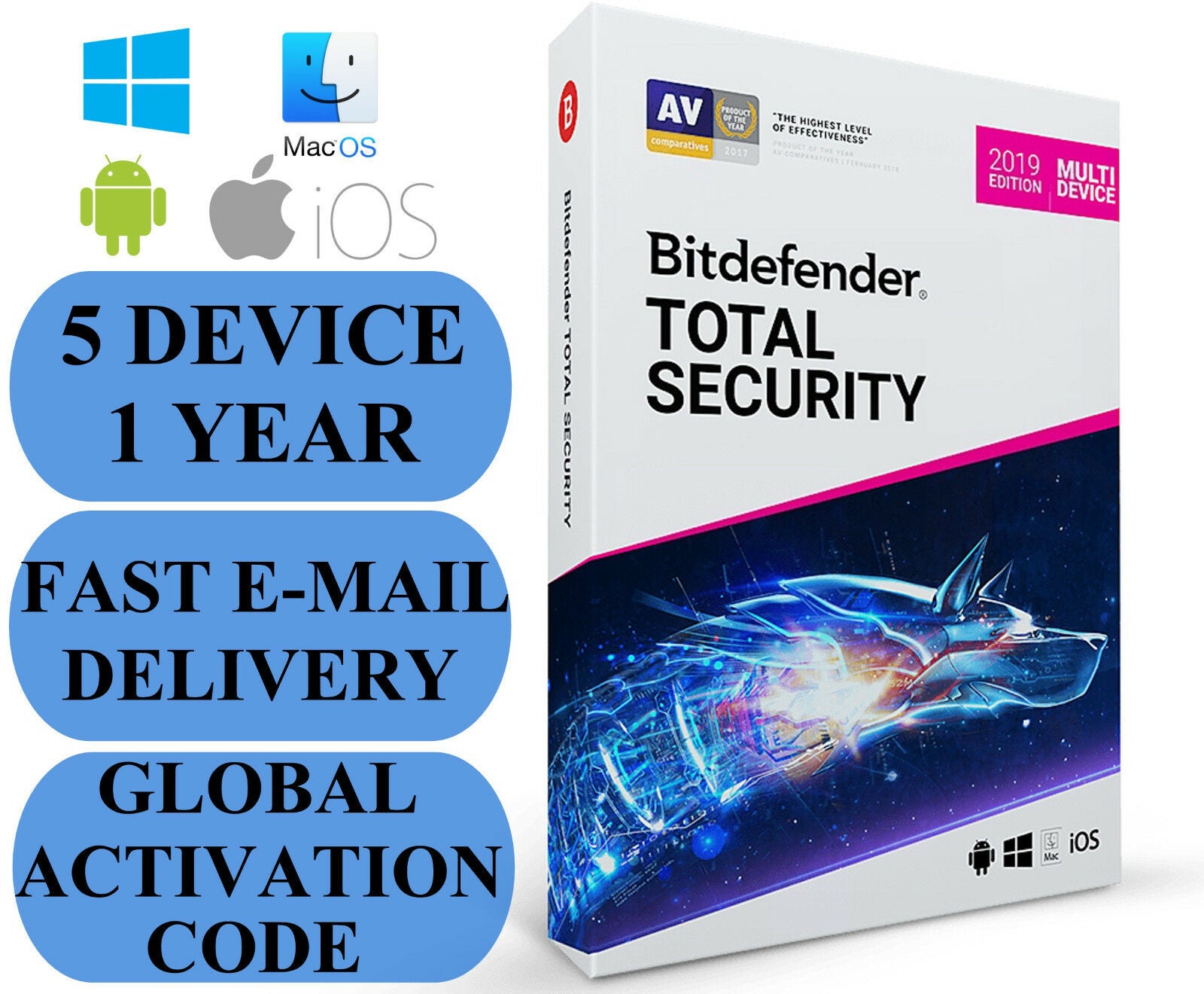 Bitdefender Total Security 1-Year / 5-Device