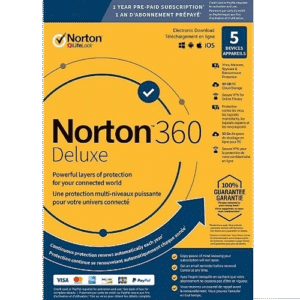 Norton 360 Deluxe - 1-Year / 5-Device