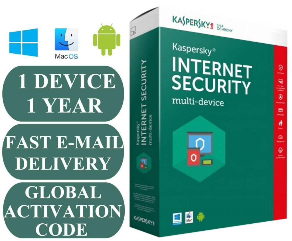 Kaspersky Internet Security - 1-Year / 1-Device - Global + KwinCleaner & KwinShield — Complete PC Protection Bundle