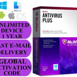 McAfee AntiVirus Plus 1 Year / Unlimited Devices