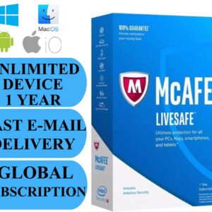 McAfee LiveSafe 1-Year / Unlimited Devices