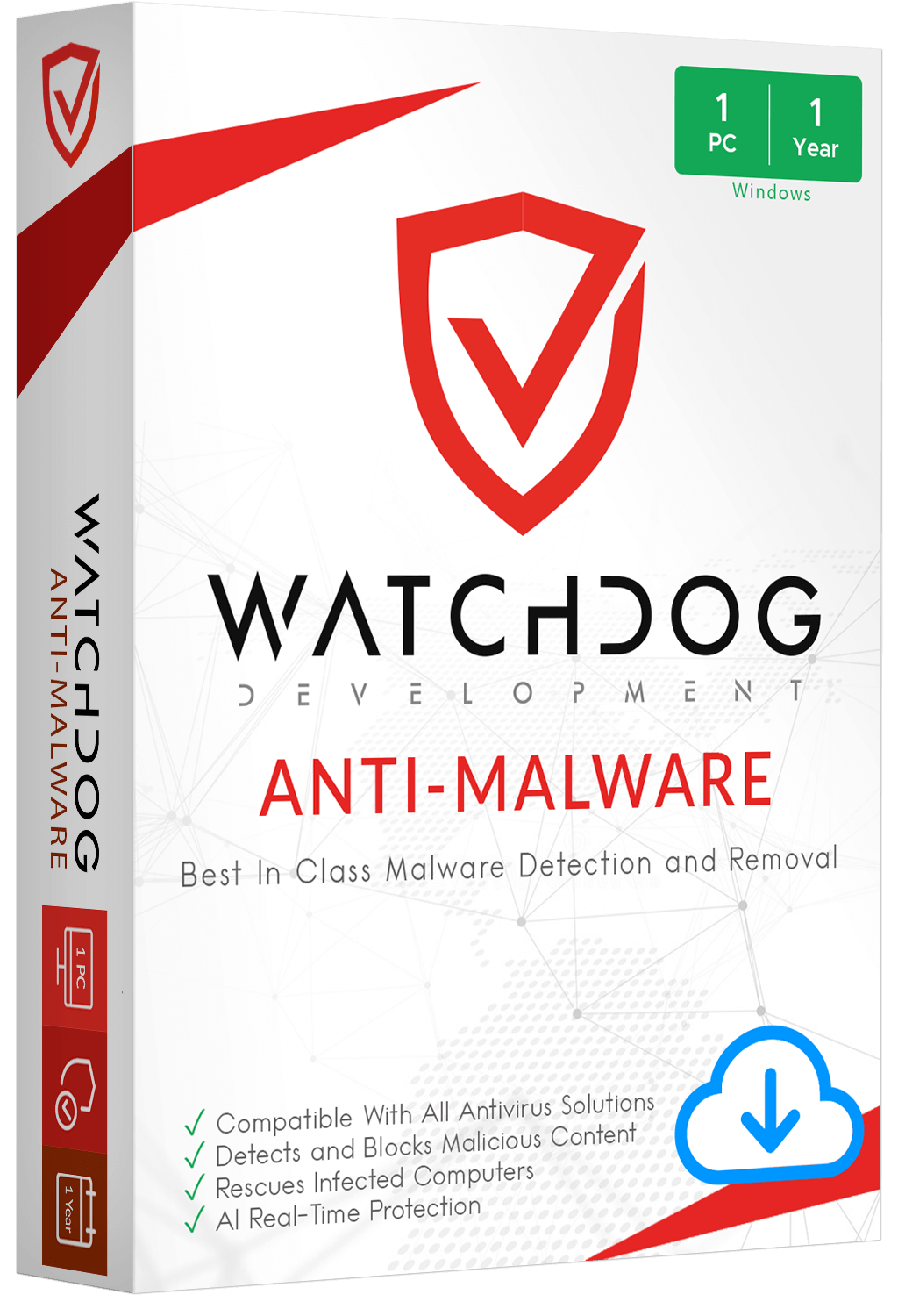 Watchdog Anti-Malware (1-Year, 1-PC) + KwinCleaner + KwinShield — Complete PC Protection Bundle